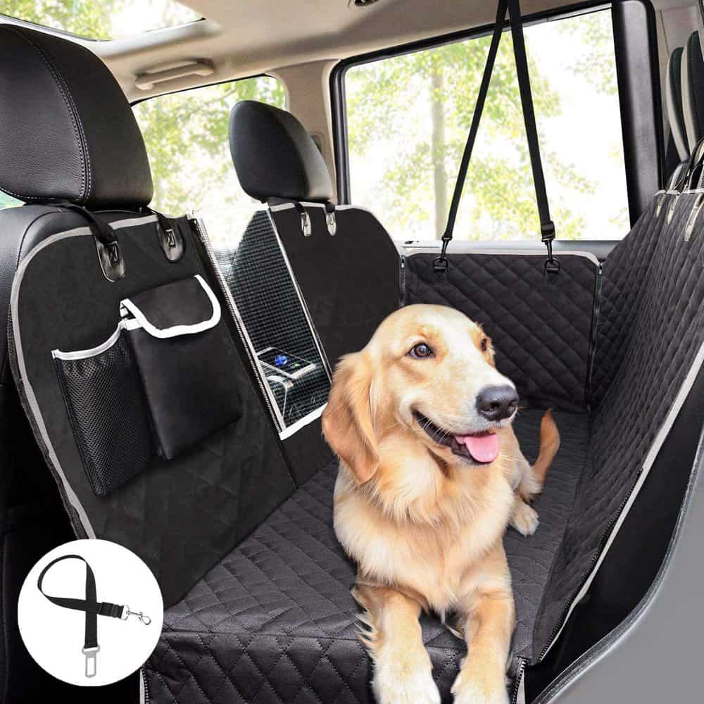Auto Hundedecke Autoschondecke Schoner Rücksitzschutz kompatibel für Seat Ateca