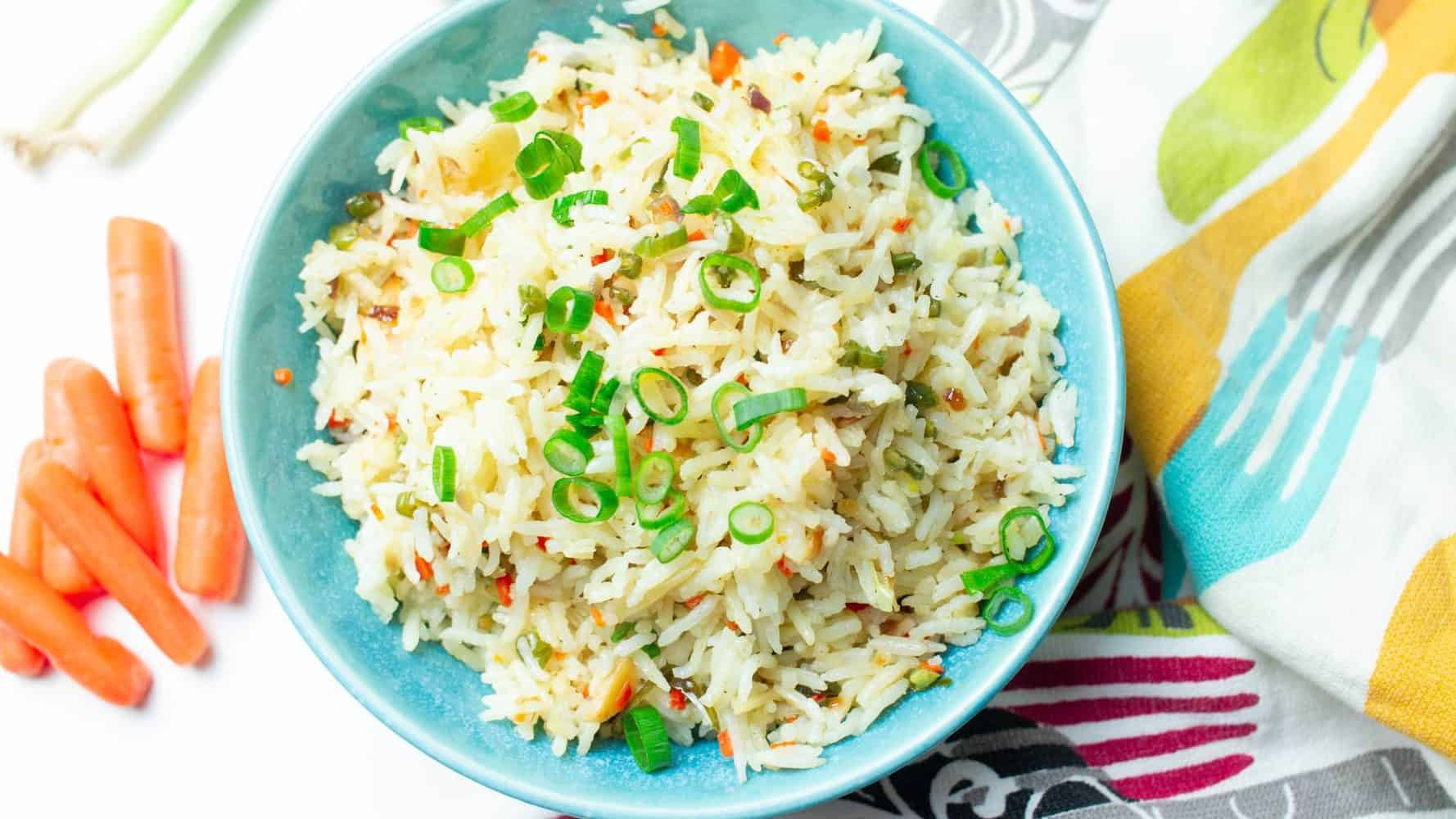 Reisgericht auf Teller